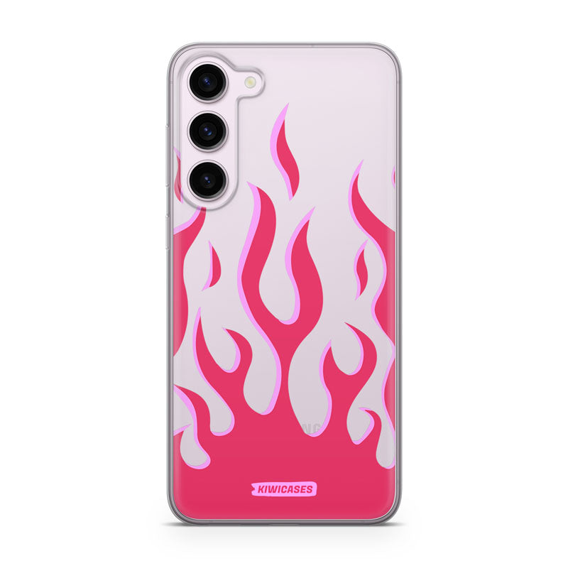 Pink Fire Flames - Galaxy S23 Plus