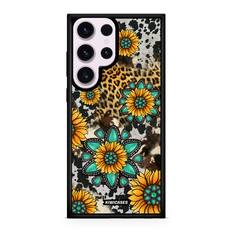 Gemstones and Sunflowers - Galaxy S23 Ultra
