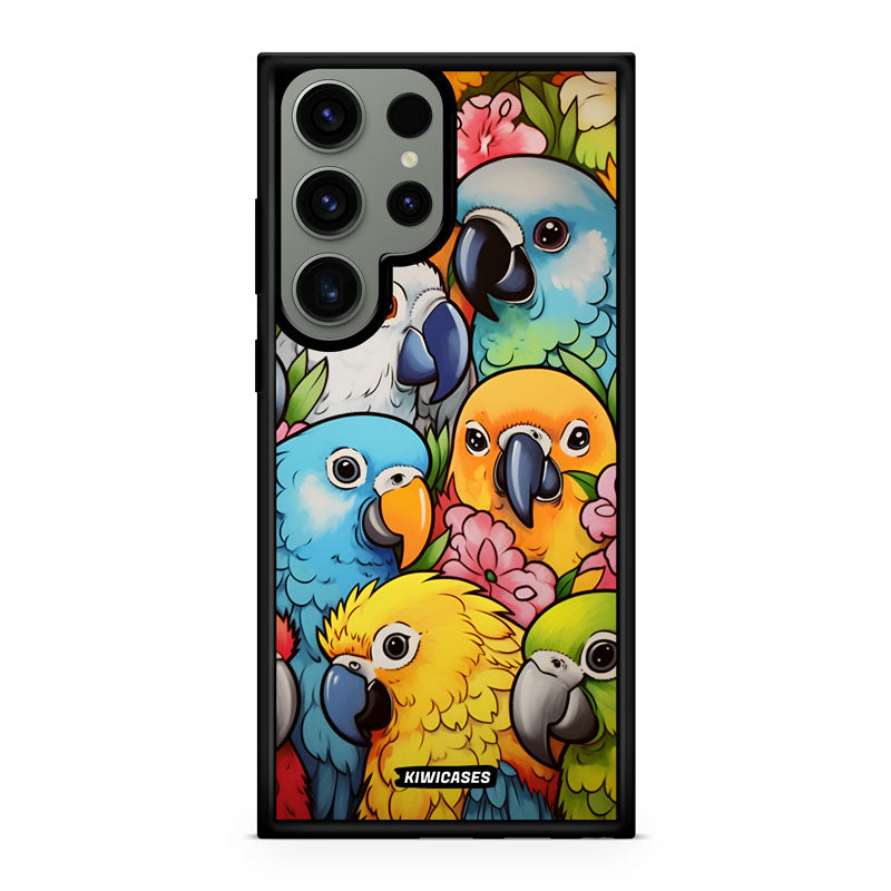 Cute Parrots - Galaxy S23 Ultra