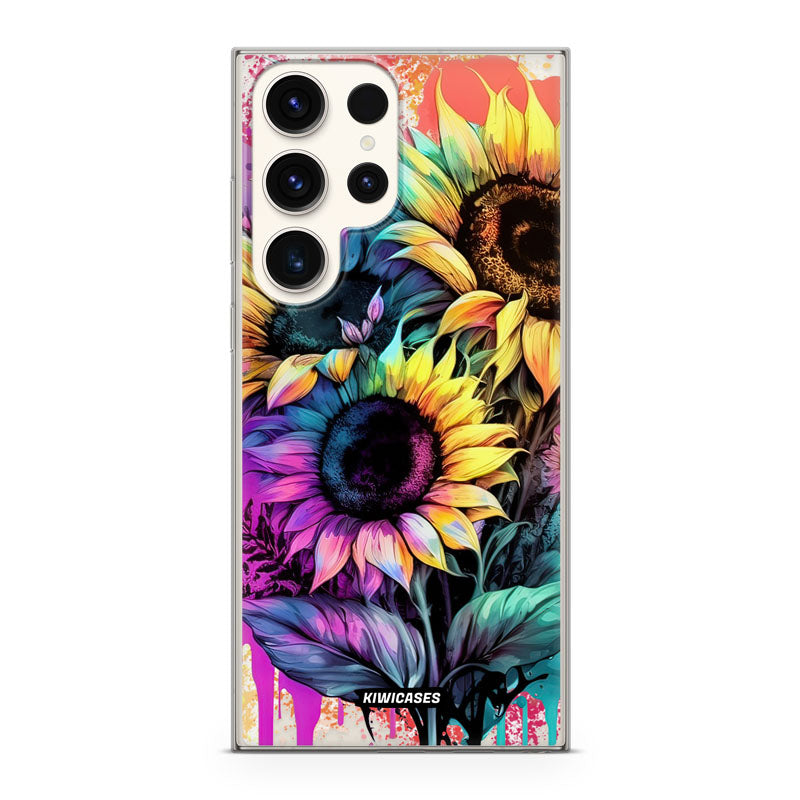 Neon Sunflowers - Galaxy S23 Ultra