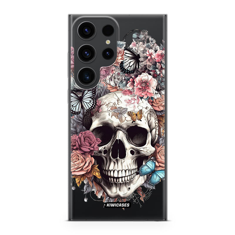 Dusty Floral Skull - Galaxy S23 Ultra