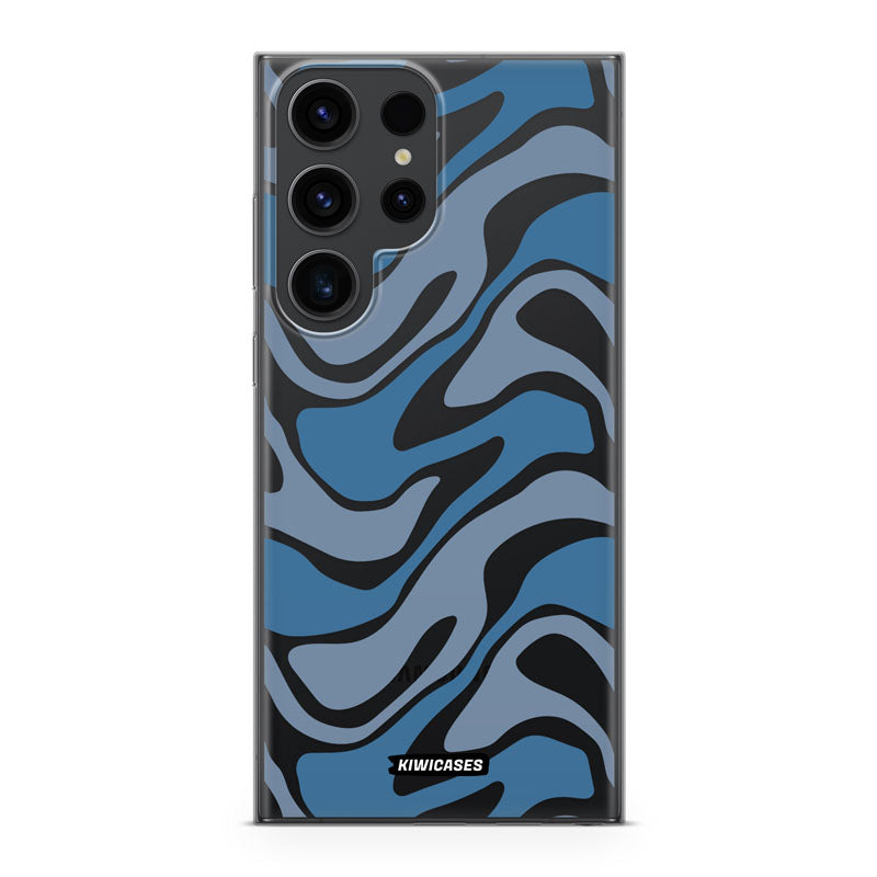 Liquid Blue Waves - Galaxy S23 Ultra