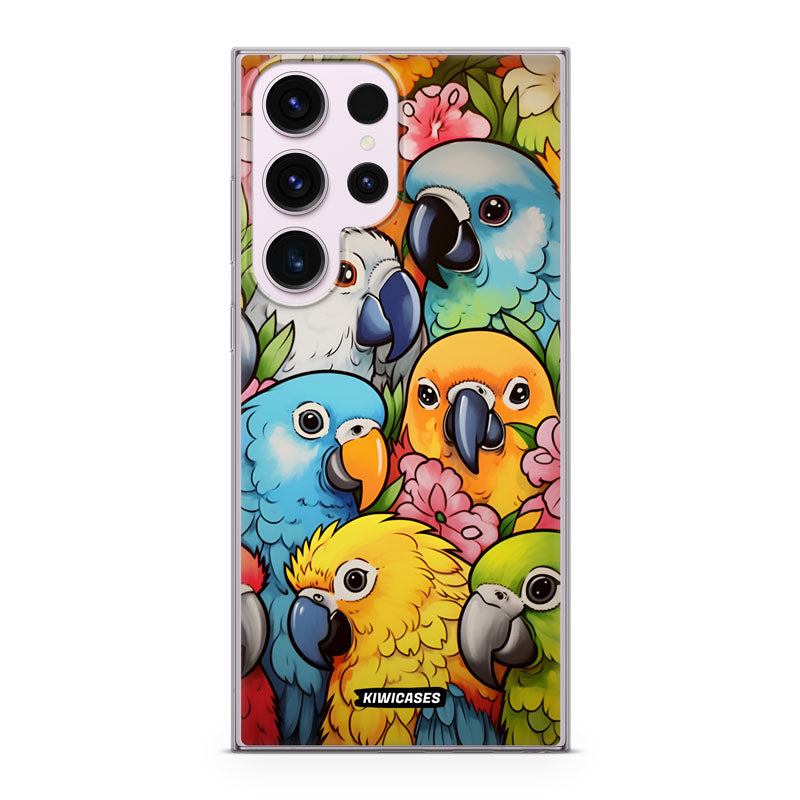 Cute Parrots - Galaxy S23 Ultra
