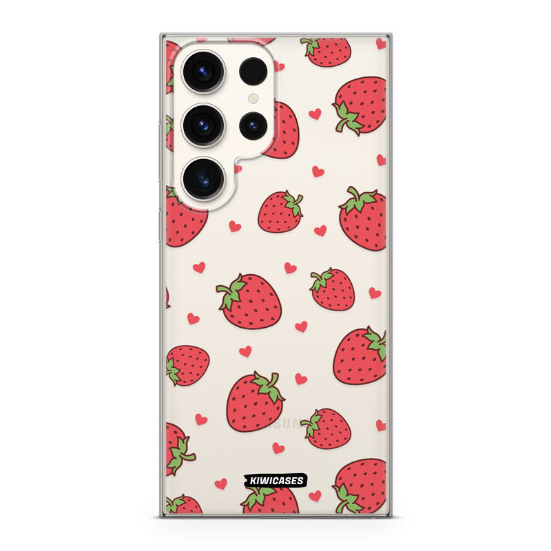 Strawberry Hearts - Galaxy S23 Ultra