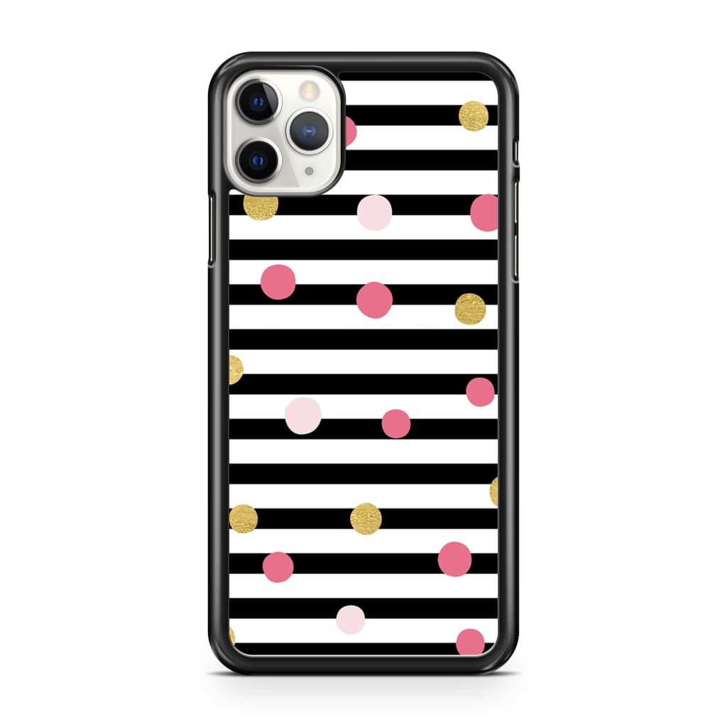 Striped Polka Dots Phone Case - iPhone 11 Pro Max - Phone 