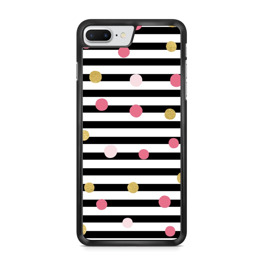 Striped Polka Dots Phone Case - iPhone 6/7/8 Plus - Phone 