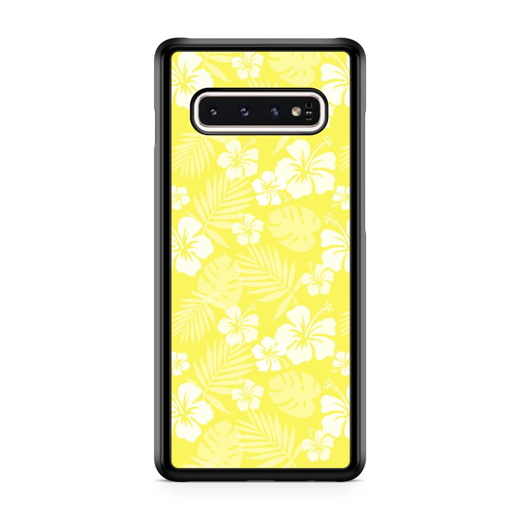 Sunburst Hibiscus Phone Case - Galaxy S10 Plus - Phone Case