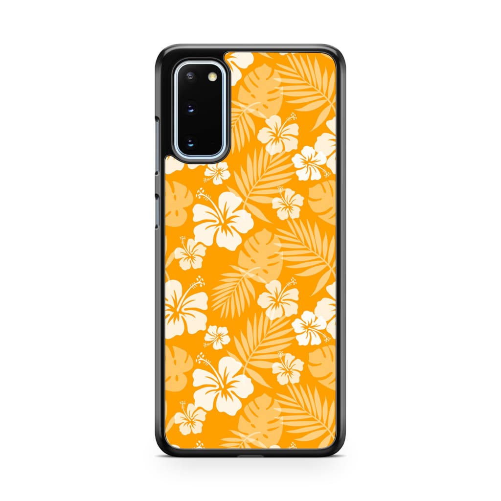 Tangerine Hibiscus Phone Case - Galaxy S20 - Phone Case