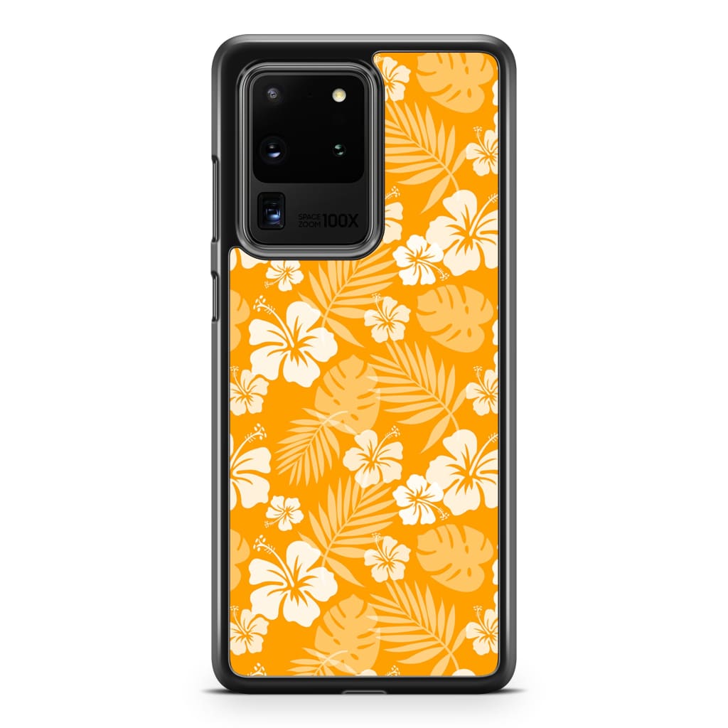 Tangerine Hibiscus Phone Case - Galaxy S20 Ultra - Phone 