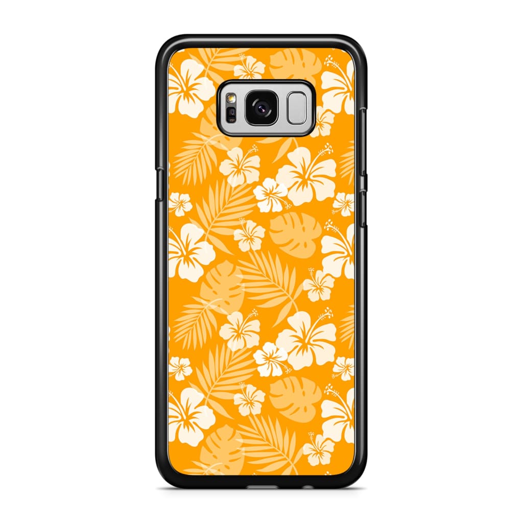 Tangerine Hibiscus Phone Case - Galaxy S8 - Phone Case