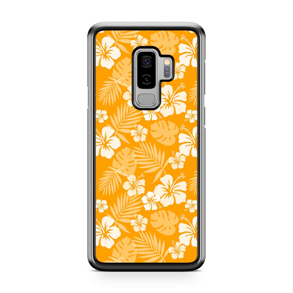 Tangerine Hibiscus Phone Case - Galaxy S9 Plus - Phone Case
