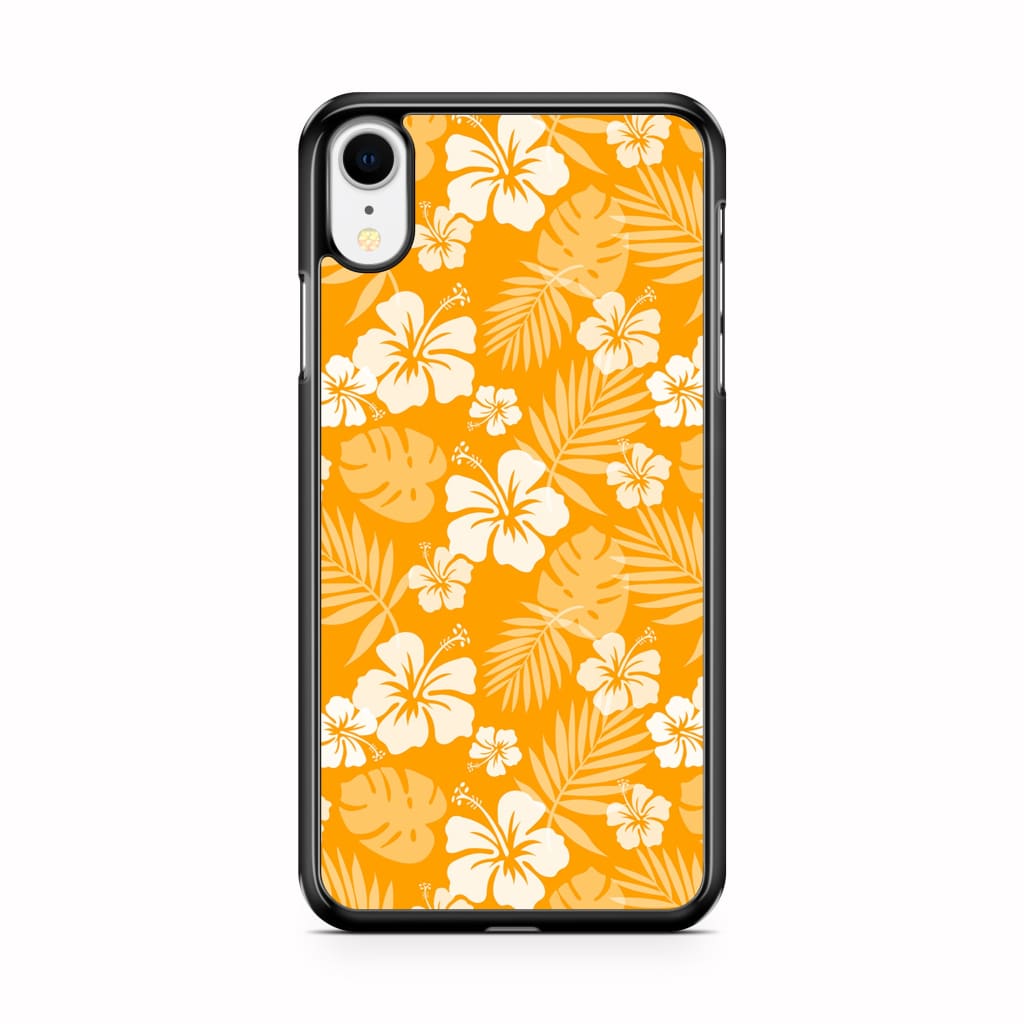 Tangerine Hibiscus Phone Case - iPhone XR - Phone Case