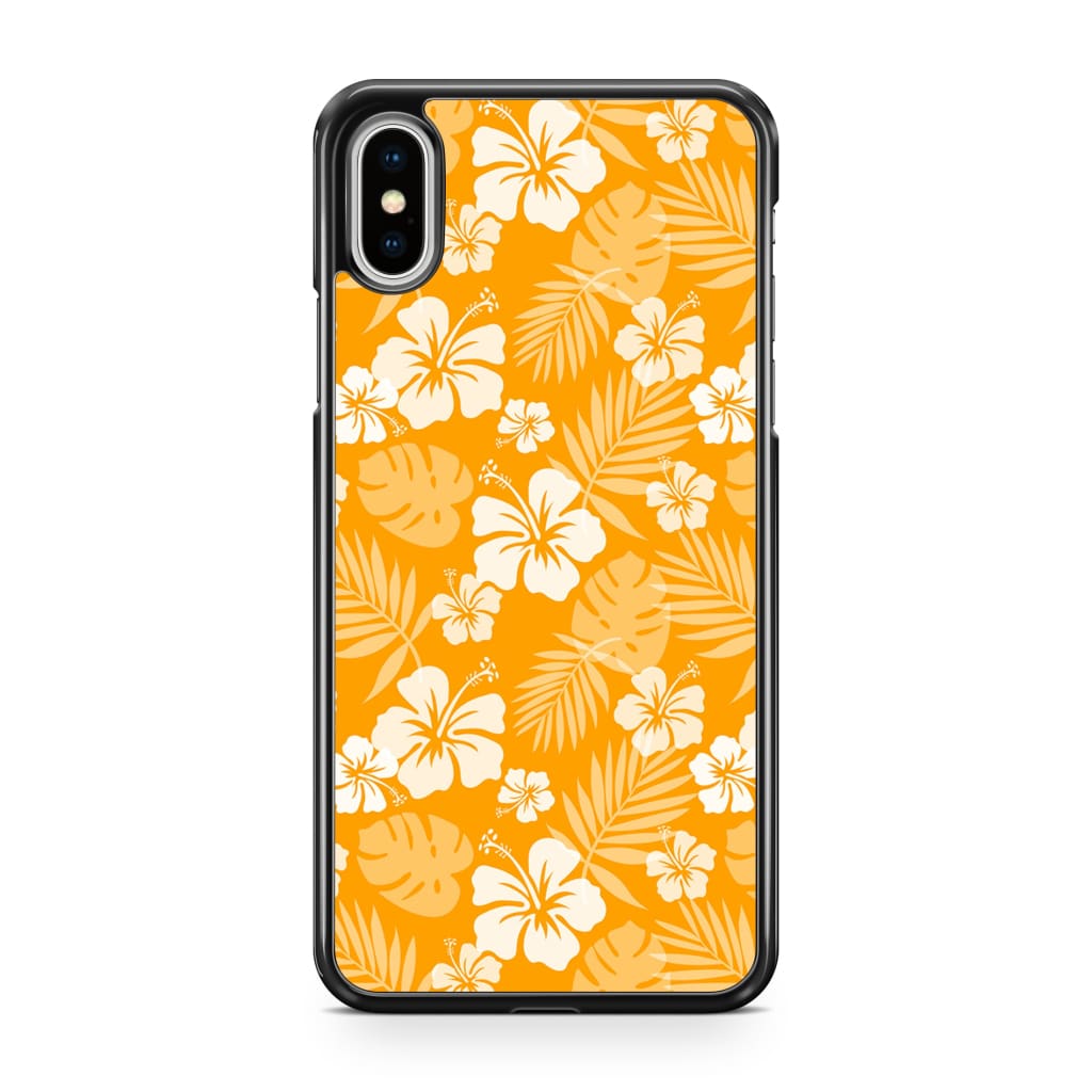 Tangerine Hibiscus Phone Case - iPhone XS Max - Phone Case