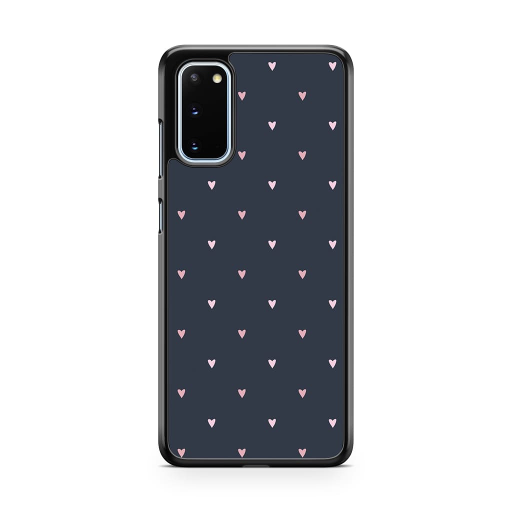 Tiny Navy Hearts - Galaxy S20 - Phone Case
