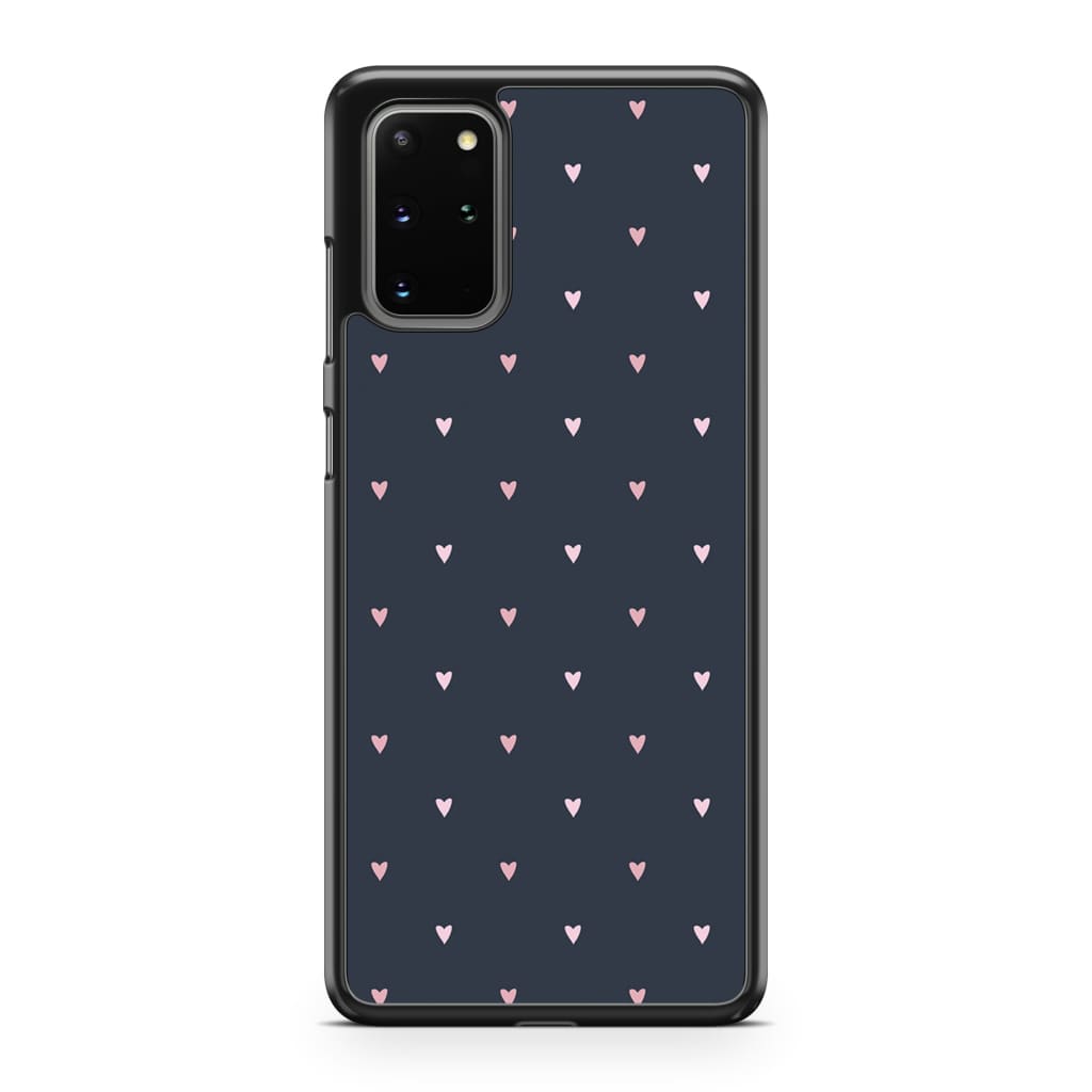 Tiny Navy Hearts - Galaxy S20 Plus - Phone Case