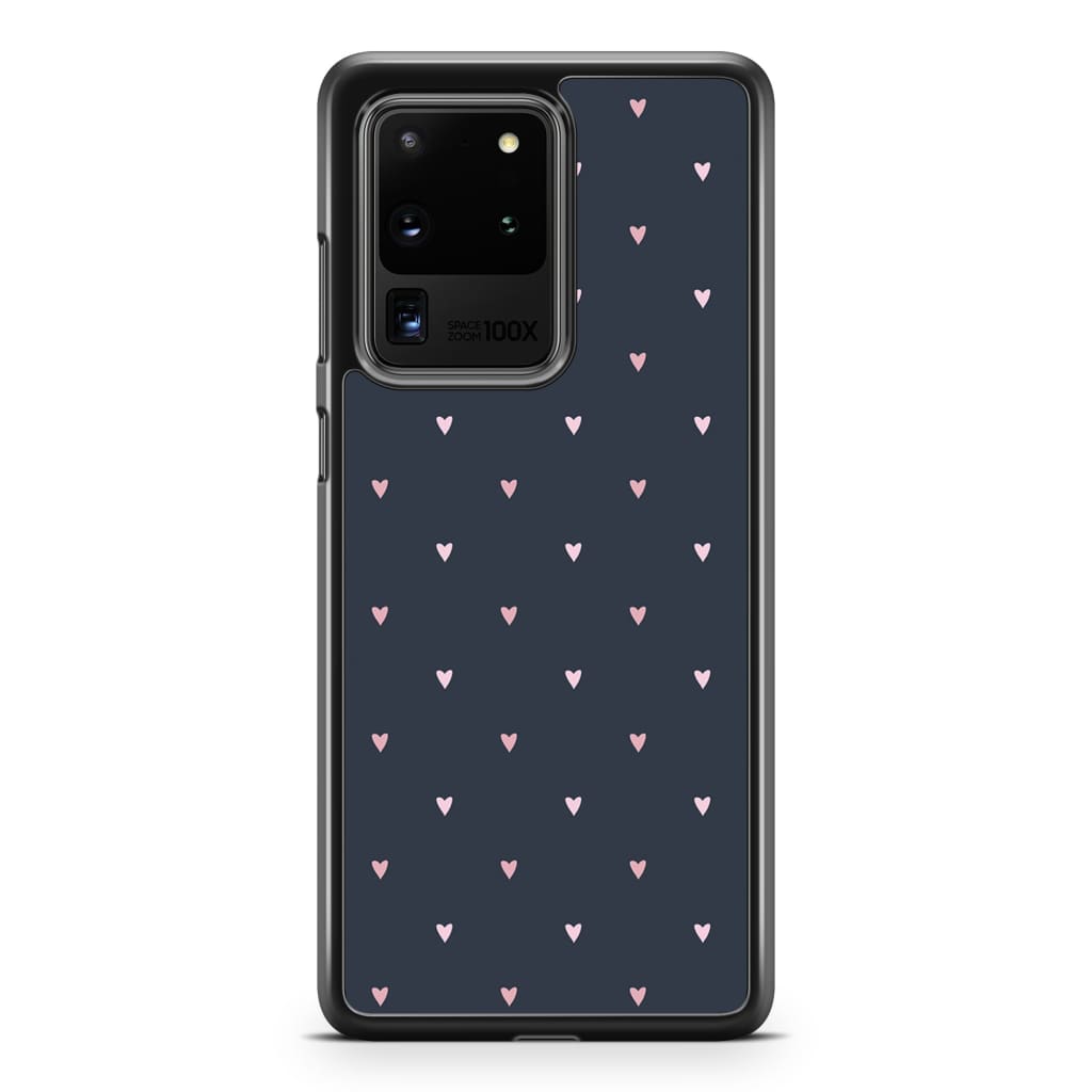 Tiny Navy Hearts - Galaxy S20 Ultra - Phone Case