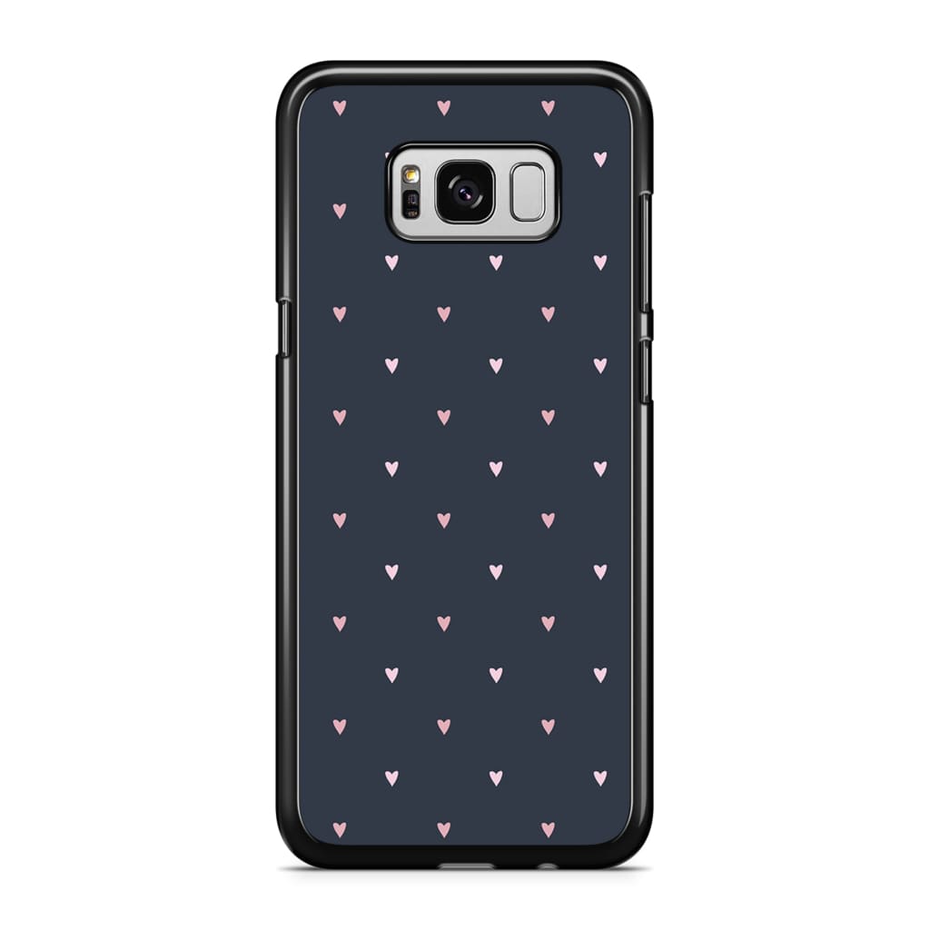 Tiny Navy Hearts - Galaxy S8 Plus - Phone Case
