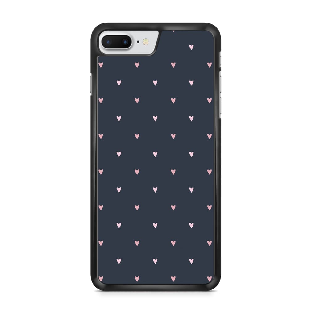 Tiny Navy Hearts - iPhone 6/7/8 Plus - Phone Case