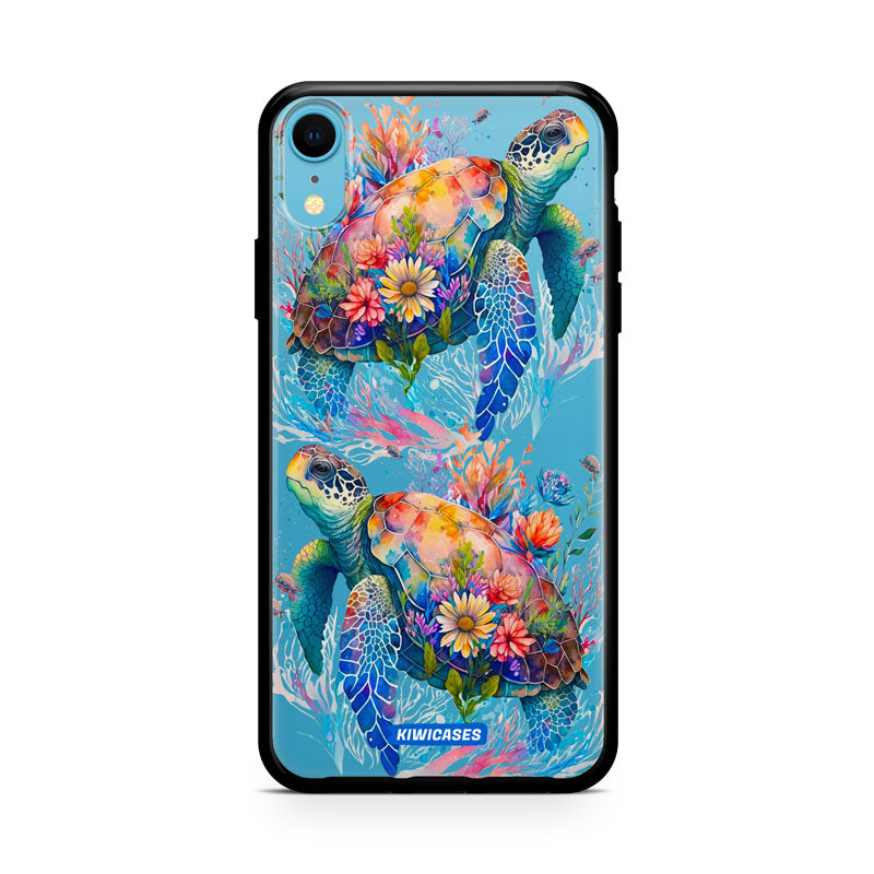 Floral Turtles - iPhone XR