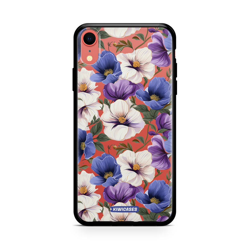 Purple Pansies - iPhone XR