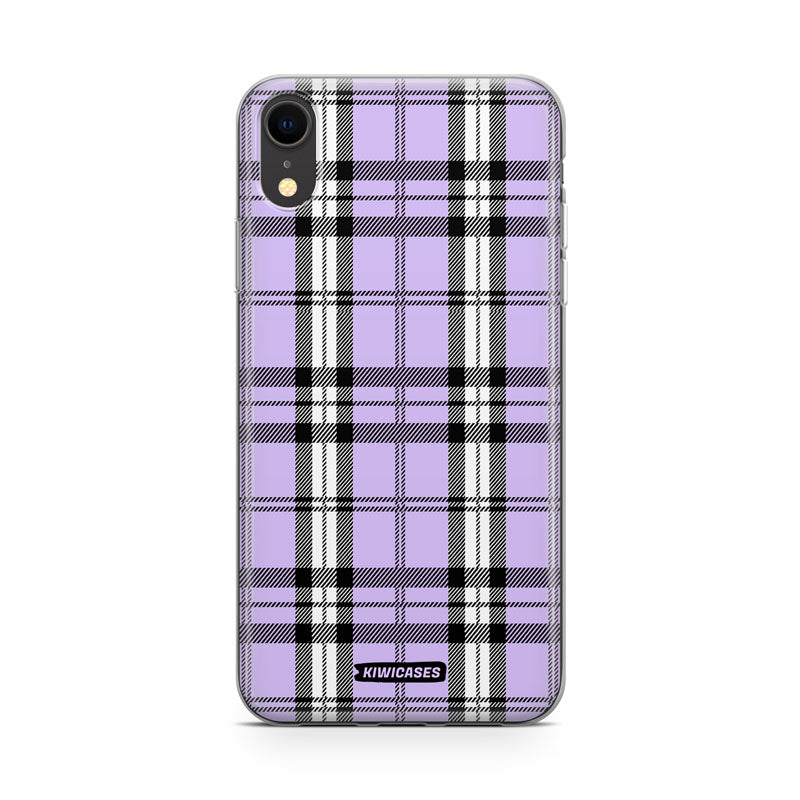 Purple Plaid - iPhone XR