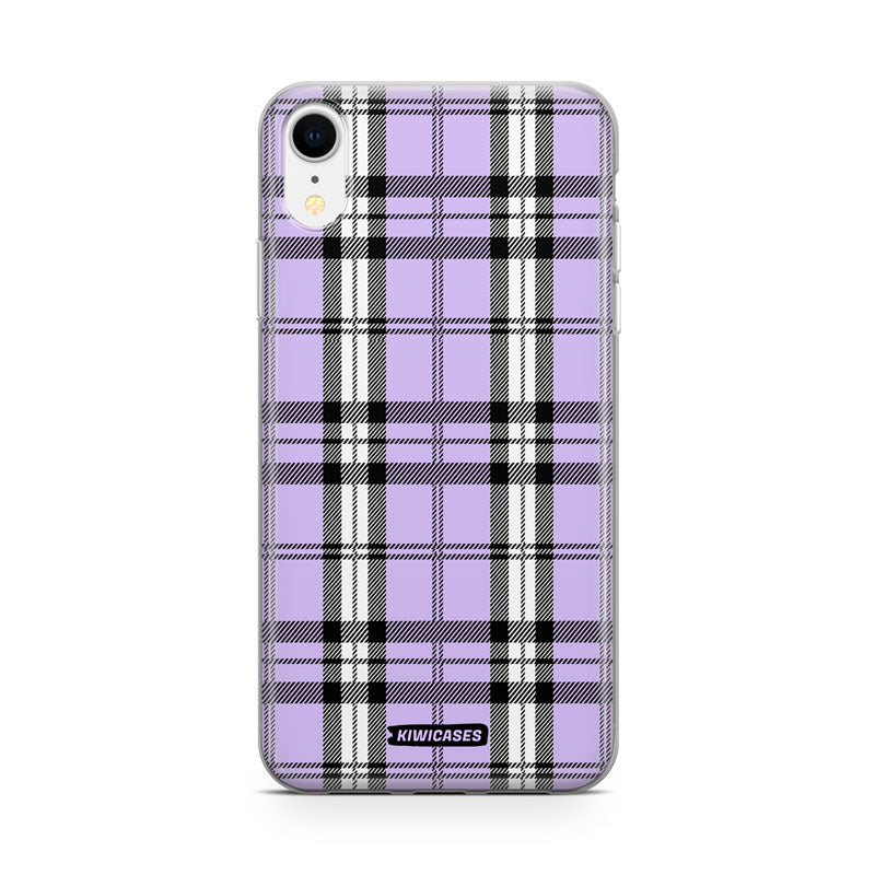 Purple Plaid - iPhone XR