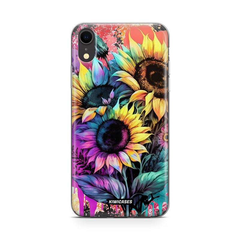 Neon Sunflowers - iPhone XR