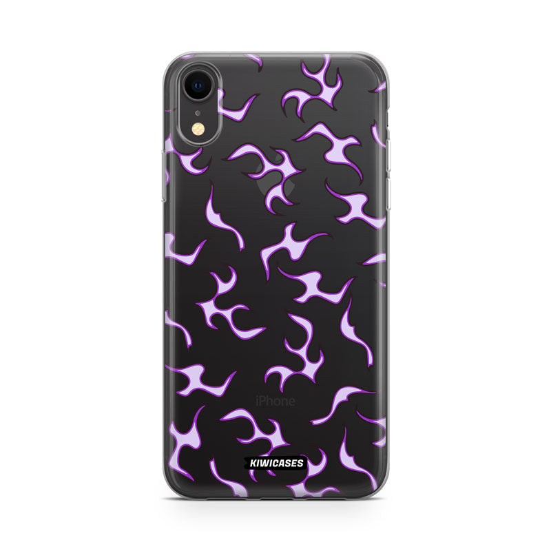 Purple Flames - iPhone XR