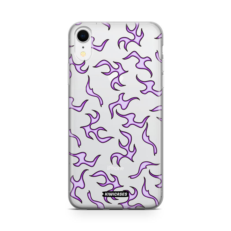 Purple Flames - iPhone XR