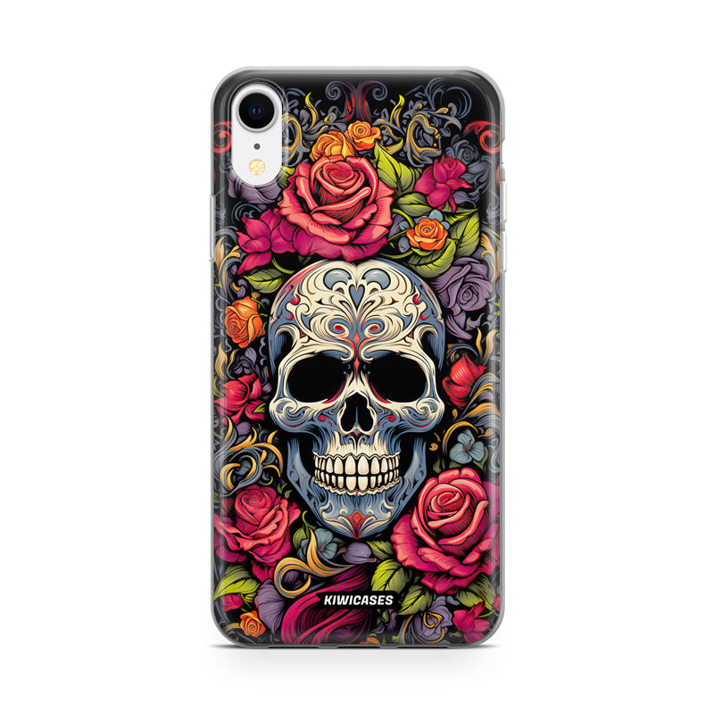Floral Skull - iPhone XR