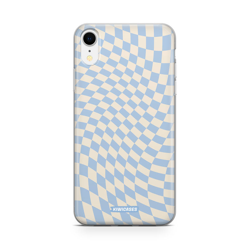 Blue Checkers - iPhone XR