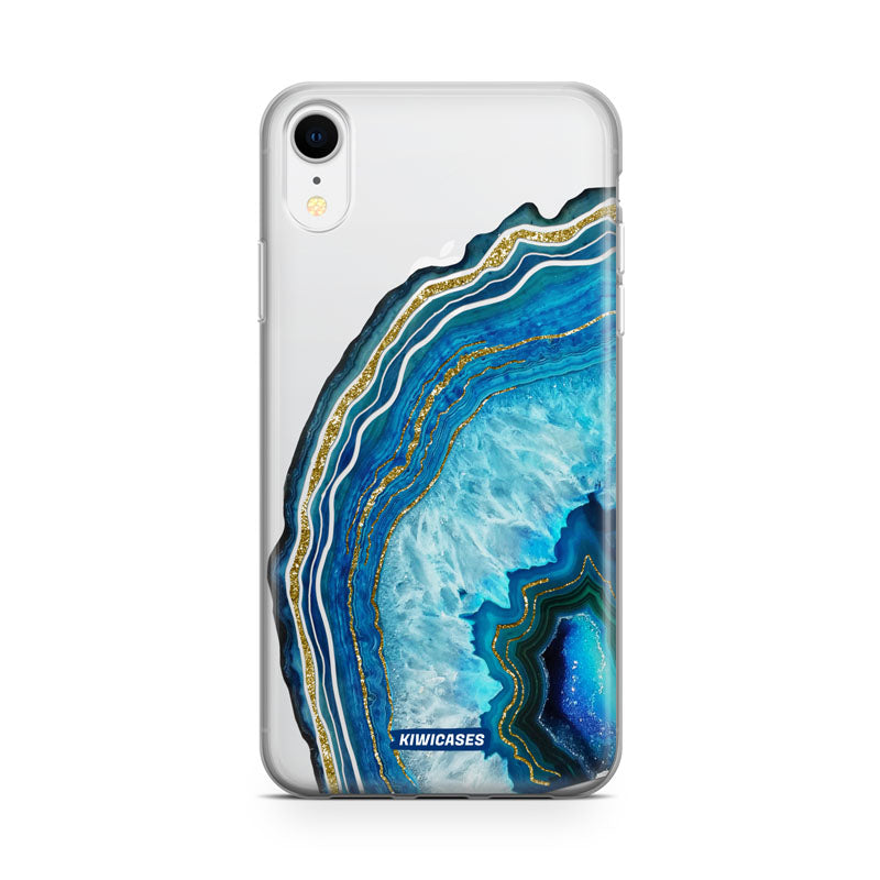 Blue Agate Crystal - iPhone XR