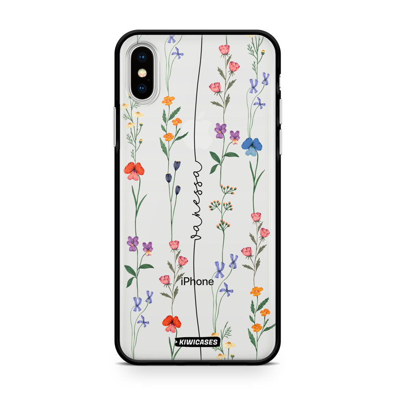 Floral String Black - iPhone XS Max - Custom