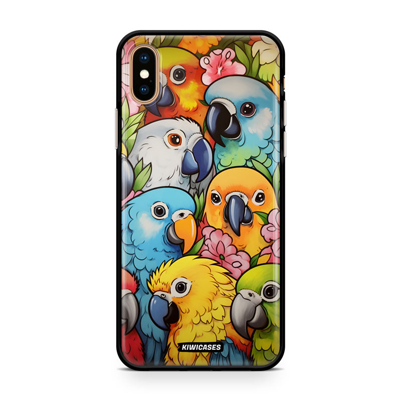 Cute Parrots - iPhone XS Max