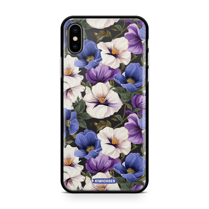 Purple Pansies - iPhone XS Max