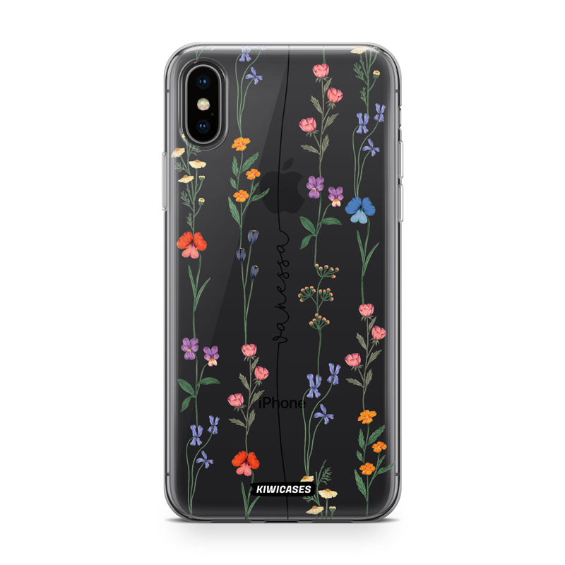 Floral String Black - iPhone XS Max - Custom