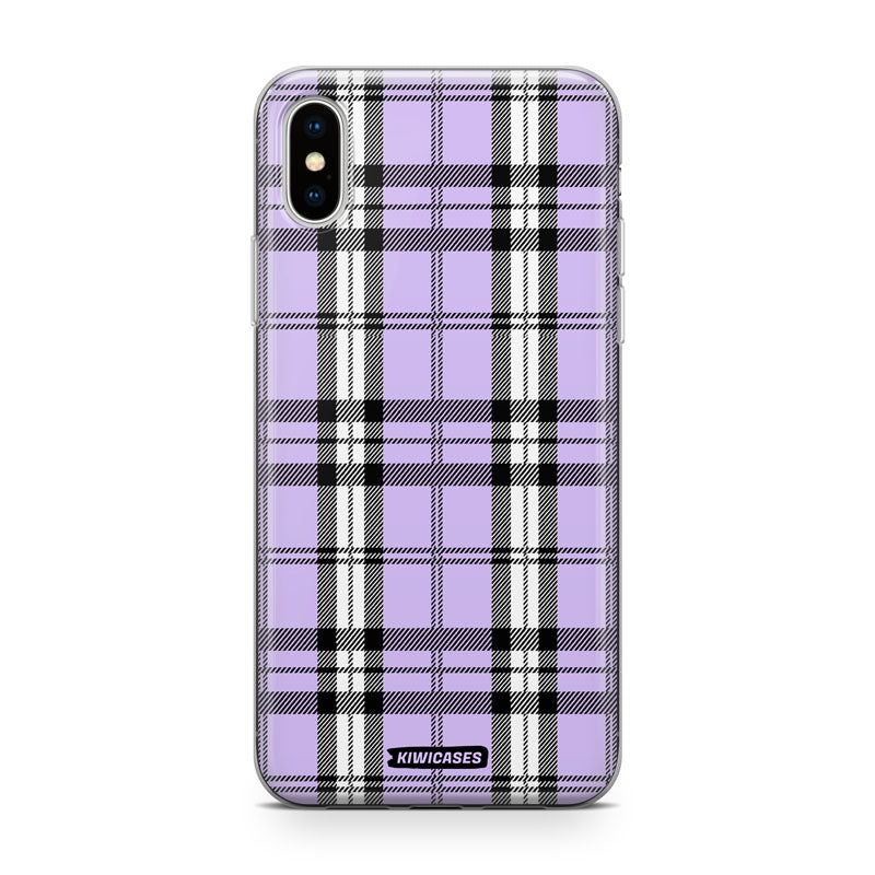 Purple Plaid - iPhone XS Max