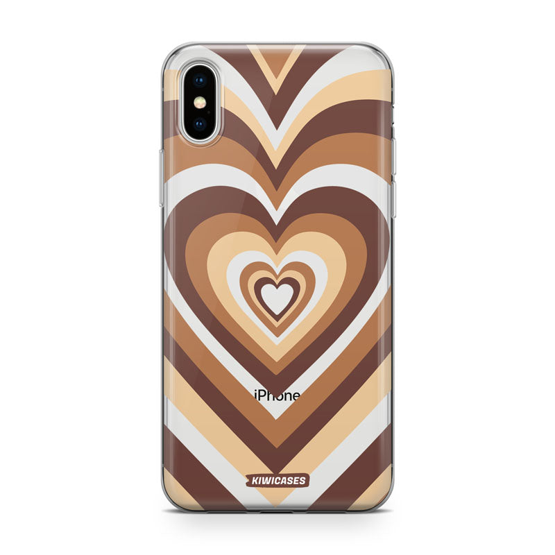 Latte Hearts - iPhone XS Max