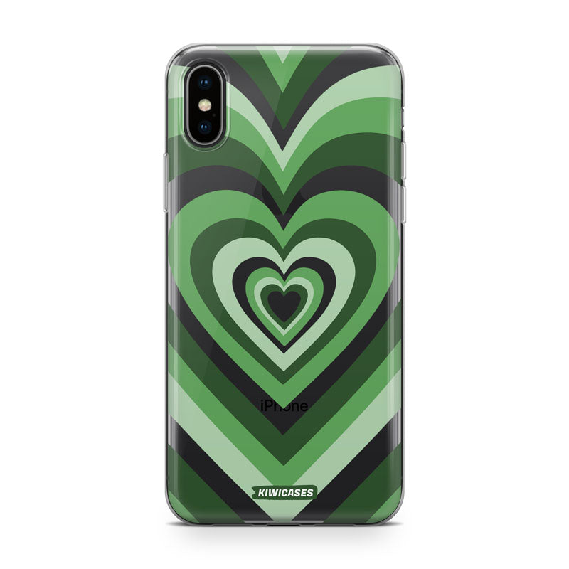 Green Hearts - iPhone XS Max