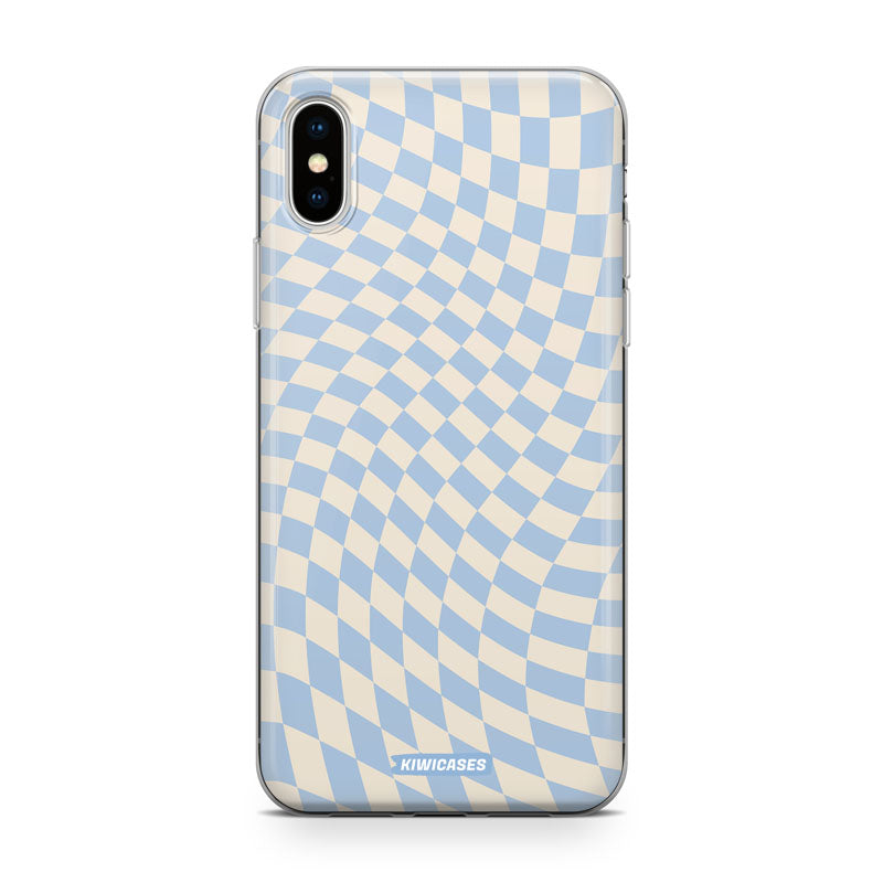 Blue Checkers - iPhone XS Max