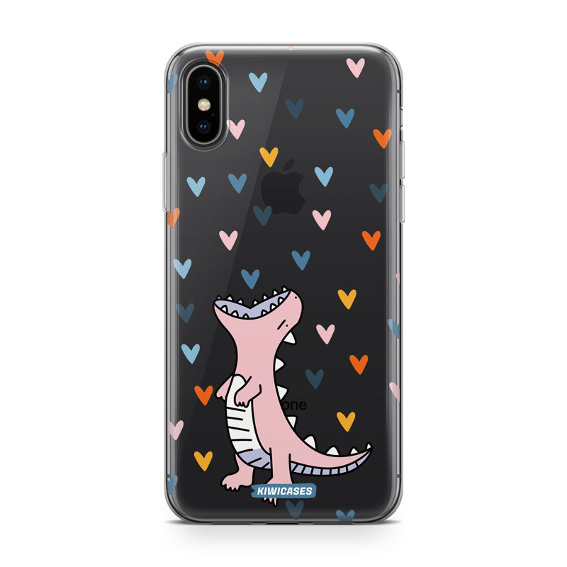 Dinosaur Hearts - iPhone XS Max