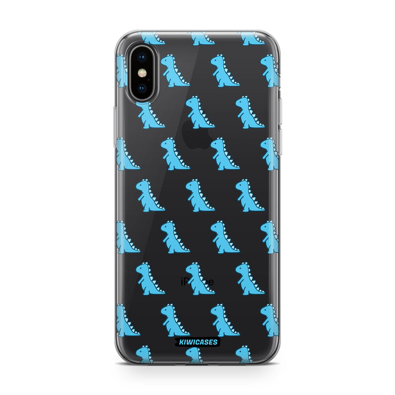 Blue Dinosaurs - iPhone XS Max