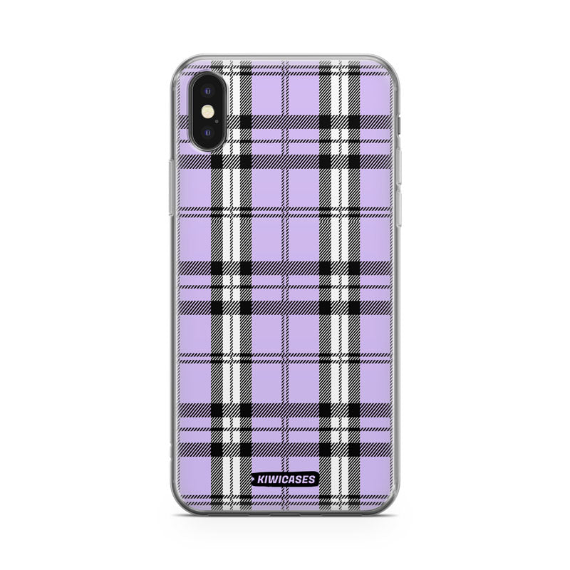 Purple Plaid - iPhone X/XS