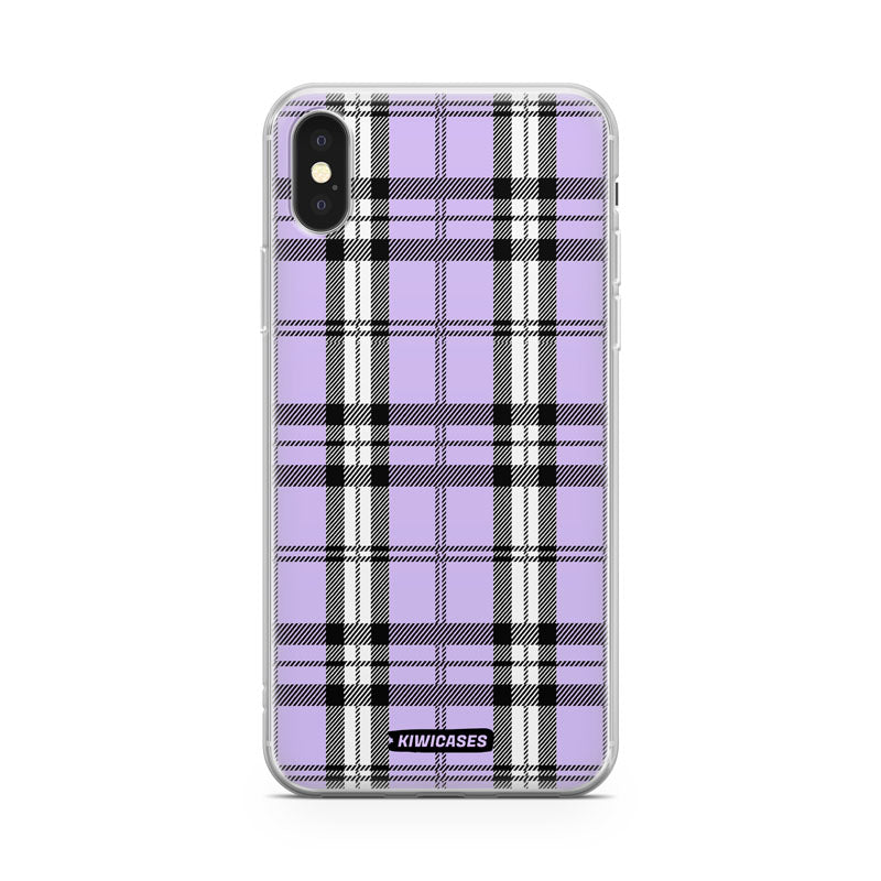 Purple Plaid - iPhone X/XS