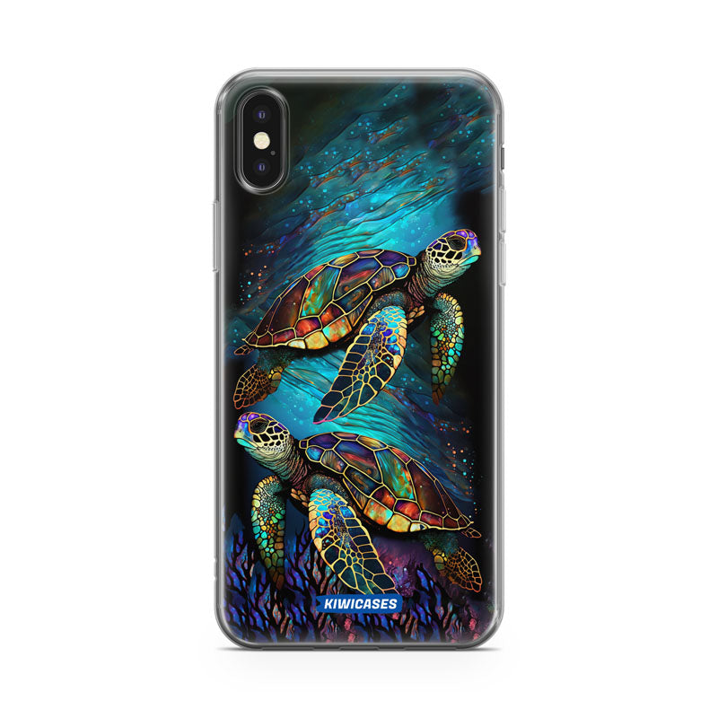 Turtles at Sea - iPhone X/XS