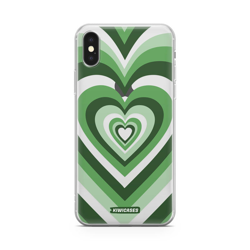 Green Hearts - iPhone X/XS