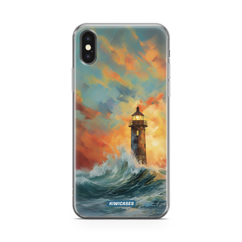 Sunset Lighthouse - iPhone X/XS