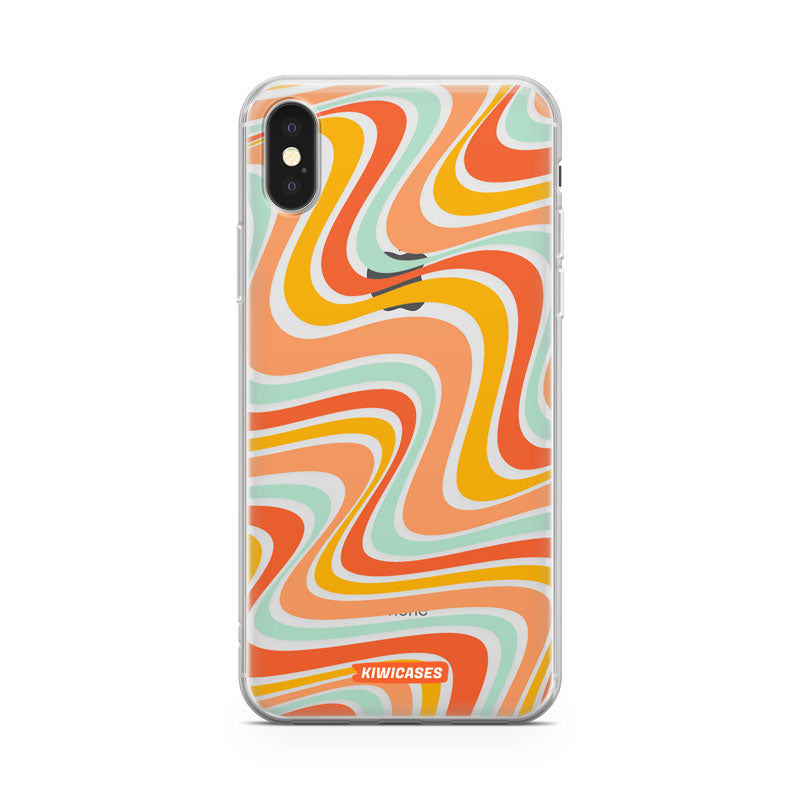 Wavey Orange - iPhone X/XS