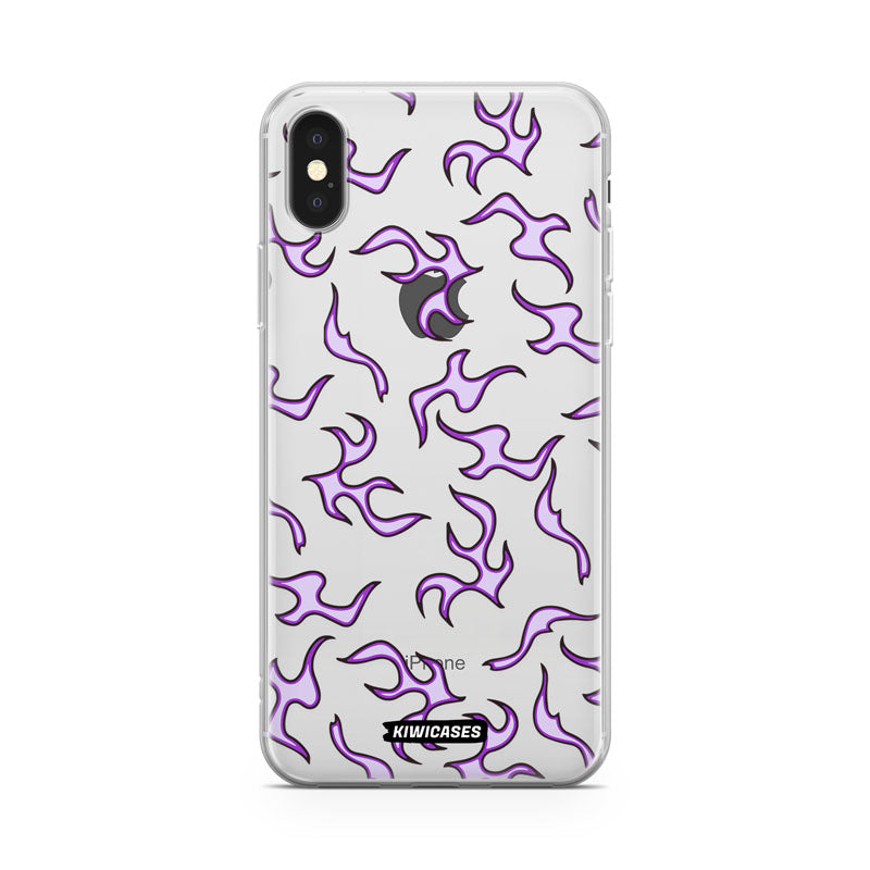 Purple Flames - iPhone X/XS