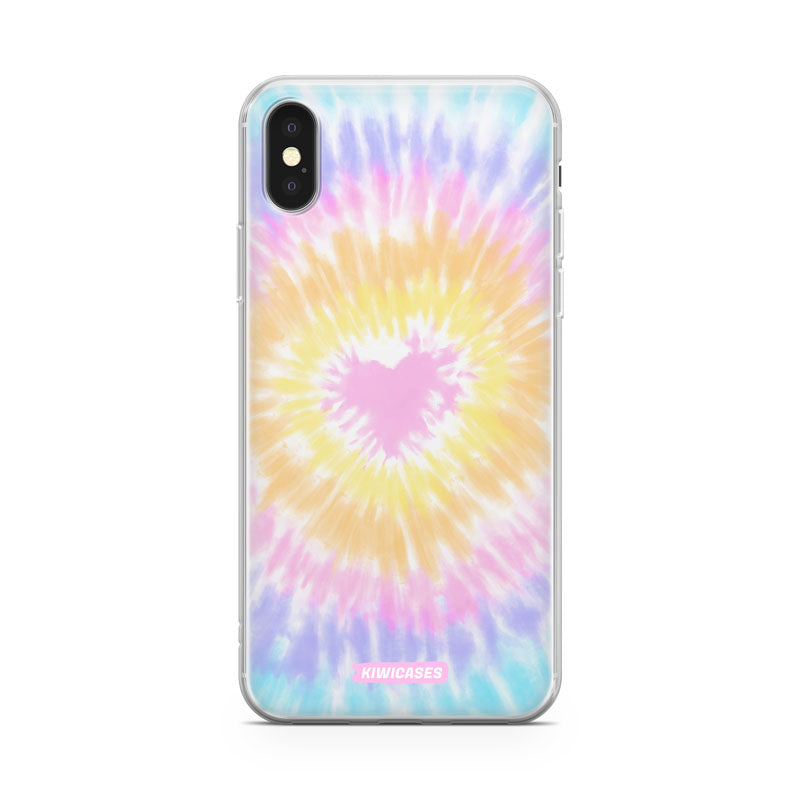 Tie Dye Hearts - iPhone X/XS